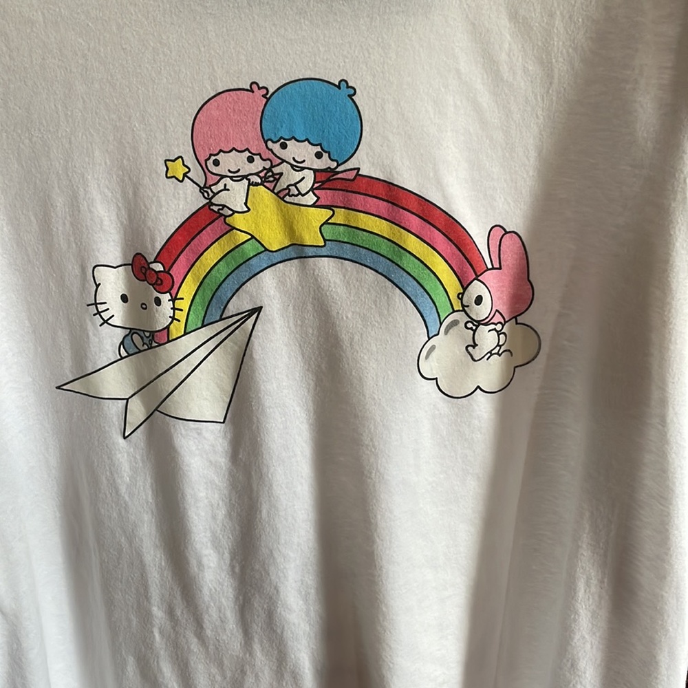 Hello Sanrio Rainbow Ringer T-Shirt - Picture 2 of 3